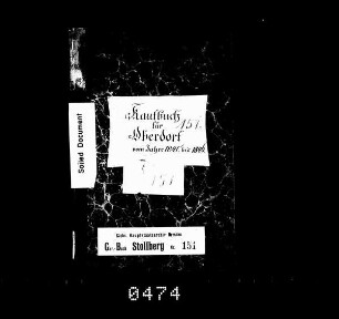 Gerichtshandelsbuch von Oberdorf (bei Stollberg), Bd. 8