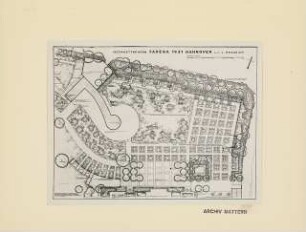 Gartenschau (JaDeGa) 1951, Hannover Ideenwettbewerb: Rosarium 1:200