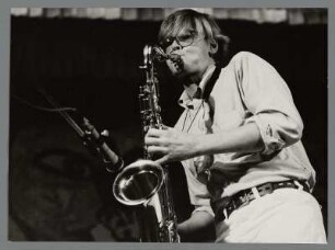 Donals (Don) Dietrich : Portrait des Saxophonisten Don Dietrich in der Kongresshalle bei den 9. Leipziger Jazztagen 1984