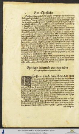 Eyn kleyn underricht was man in den Evangelijs suochen und gewarten solle
