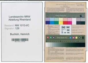 Entnazifizierung Heinrich Buchloh , geb. 13.10.1900 (Handwerksmeister)