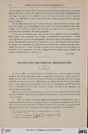 35: Inscriptions historiques mendésiennes