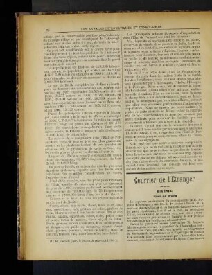 Courrier de l'Etranger