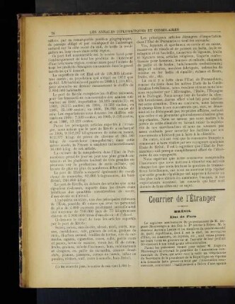 Courrier de l'Etranger