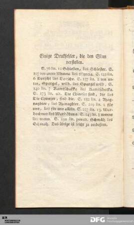 Einige Druckfehler, die den Sinn verstellen.