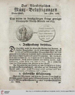 (Fuenftes Stueck, den 1. Febr. - Achtes Stueck, den 22. Febr.)