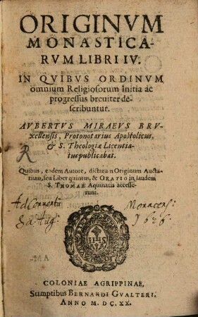 Originum monasticarum libri quatuor