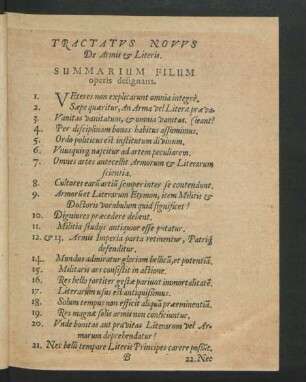 Tractatus Novus De armis & Literis.