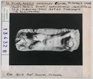 zu Michelangelo: Schlafender Cupido. Privatbesitz. 1967 als Michelangelowerk im Kunsthandel