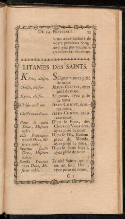 Litanies des Saints.