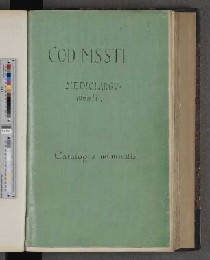 Cod: Mssti Medici Argvmenti.