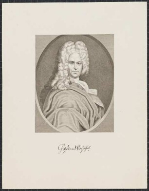 Icones Professorum Marpurgensium — Bildnis des Christian Wolff (1679-1754)