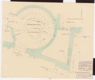 Schauspielhaus, Bochum: Zuschauerhaus: Grundriss Rundtreppe Königsallee 1:20