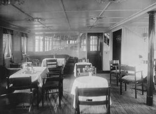Dampfer "Roland", Verandacafé : Technikgeschichte | Reisen des norddeutschen Lloyd-Bremen | Über Bremen nach den Nordseeinseln