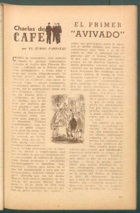 El primer "avivado" : Charlas de cafe