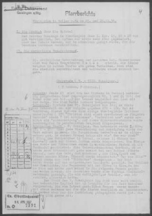 Weiler/Helfenstein: Visitationsbericht mit Pfarrbericht 1956