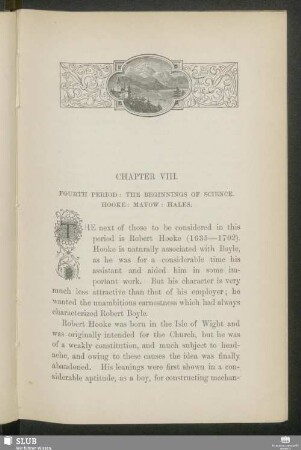 Chapter VIII. Fourth Period: The Beginnings Of Science. Hooke : Mayow : Hales