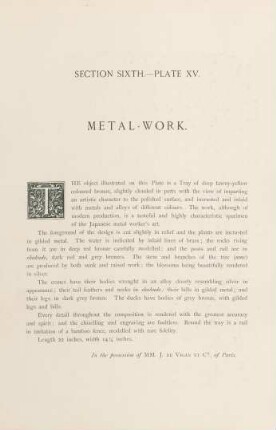 Plate XV. Metal-work