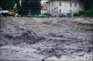 Königs Wusterhausen, Dokumentation zur Wiederherstellung, Südseite des Schlossgrabens.