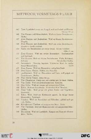 Mittwoch, vormittags 9 1/2 Uhr (Nr. 445-697)