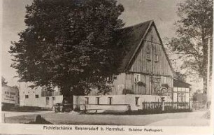 Berthelsdorf-Rennersdorf. Fichtelschänke, Ansichtskarte, Repro