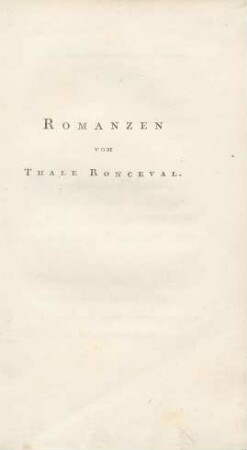 Romanzen