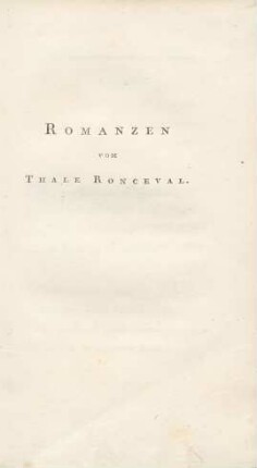 Romanzen