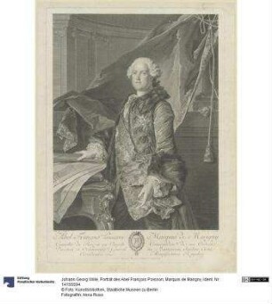 Porträt des Abel François Poisson, Marquis de Marigny