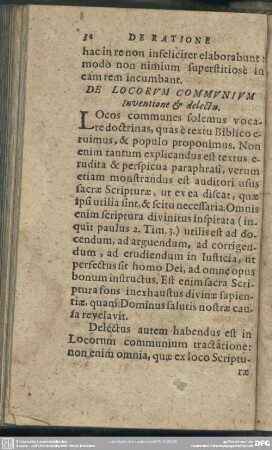 De Locorum Communium Inventione & delectu
