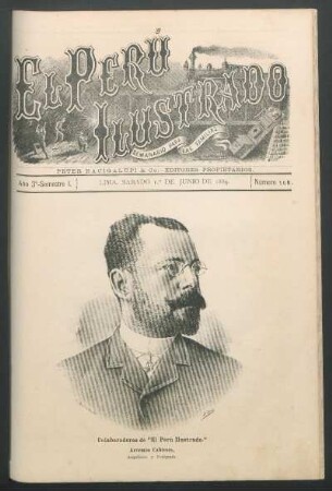 [Retrato de] Artemio Cabieses, Arquitecto y Fotógrafo. : Colaboradores de "El Perú Ilustrado."