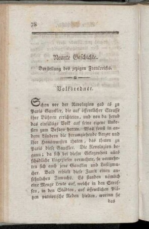 Neunte Geschichte - Zehnte Geschichte