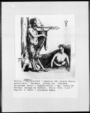 Geigender Satyr