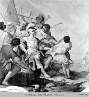 Szenen zur Familiengeschichte der Della Gherardesca : Die Gründung des Hafens Bonifacio