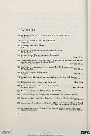 Ostasiatica (Nr. 934-1042)