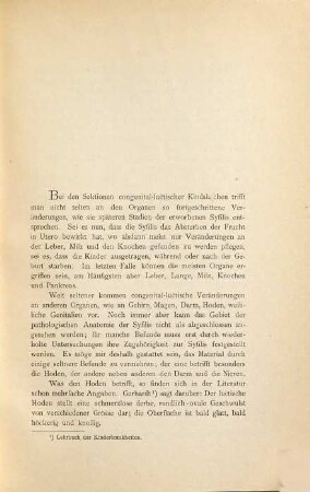 Beitrag zur pathol. Anatomie der congenitalen Syfilis : Aus dem pathologischen Institute zu Kiel. Inaug.-Diss.