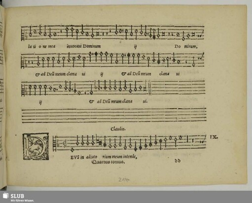 IX. Sermisy, Claudin de: Deus in adiutorium meum