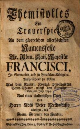 Themistokles : ein Trauerspiel