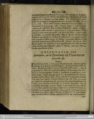 Observatio CXI. Sententia, an in Dominum vel Procuratorem ferenda sit