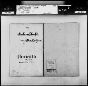 Haberschlacht: Pfarrberichte und Pfarrbeschreibungen