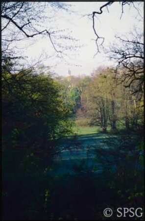 Berlin, Schlossgarten Glienicke, Parkansicht.
