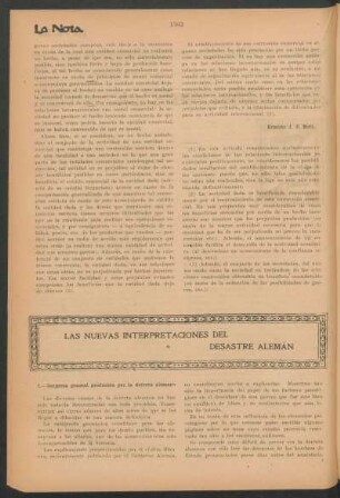 Las nuevas interpretaciones del desastre alemán