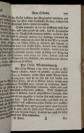 Die CXXI. Wahrnehmung - Die CXXVII. Wahrnehmung
