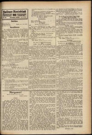 Zweite Ausgabe vom Samstag, den 14. Oktober 1916.