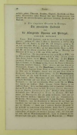 Die Pyrenäische Halbinsel oder die Königreiche Spanien und Portugal