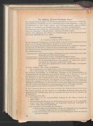 Die Stiftung "Deutsch-Nordische Burse"