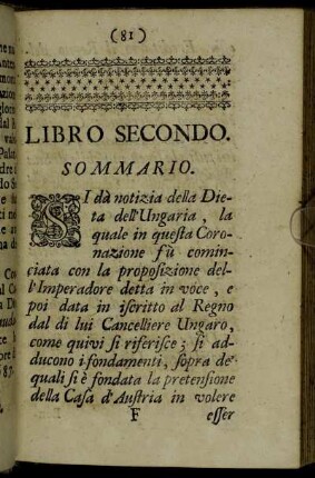 Libro Secundo.