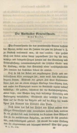 207-221 Die Ansbacher Generalsynode : erster Artikel