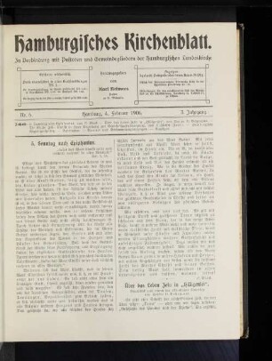 5. Sonntag nach Epiphanias