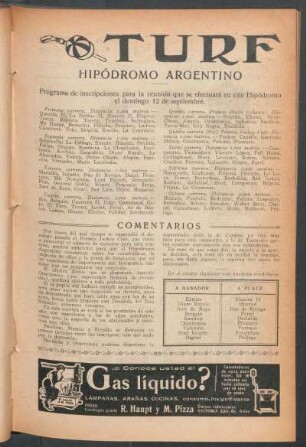 Turf - Hipódromo argentino