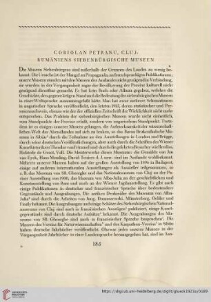 Rumäniens siebenbürgische Museen